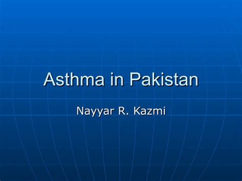 Asthma in pakistan | PPT