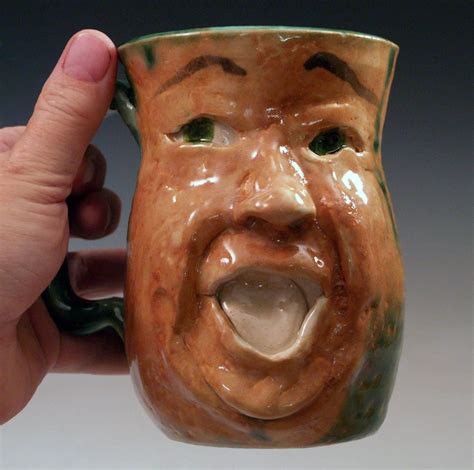 Face Mug Such A Funny Face Etsy Face Mug Mugs Stoneware Ceramics