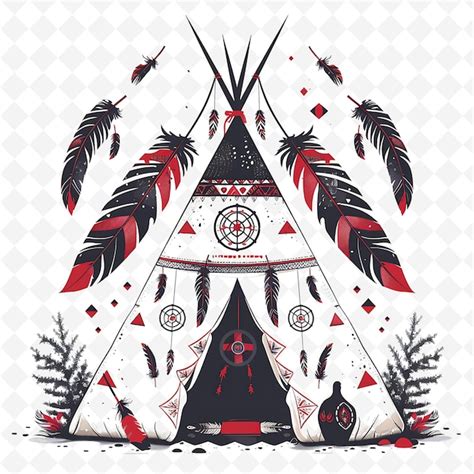 Premium PSD | Png Teepee Gate With Native American Wedding Decorations ...