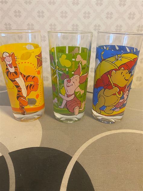 Disney Glas Tiger Nasse Och Nalle Puh K P P Tradera