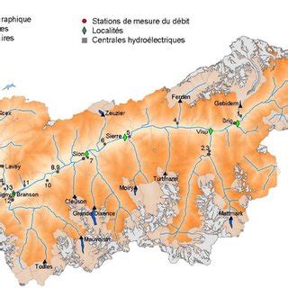 Bassin Versant Du Rh Ne L Amont Du Lac L Man Avec Retenues Et