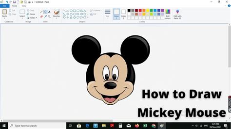 Castigat ciupercă rechemare how to draw mickey mouse in ms paint ...