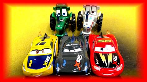 Pixar Cars Customs Unboxing New Cars And Tractors Carbon Fiber