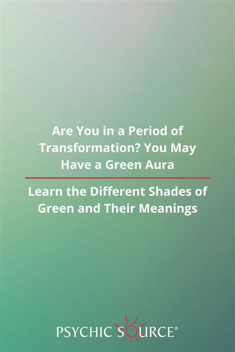 Learn The Different Shades Of Green Auras And Their Meanings In 2023