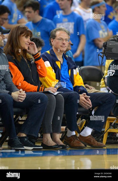 Anaheim Ducks owner Henry Samueli, right, and his wife Susan watch UCLA ...