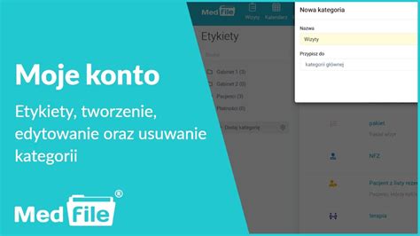 Etykiety Tworzenie Edytowanie Oraz Usuwanie Kategorii Program Do