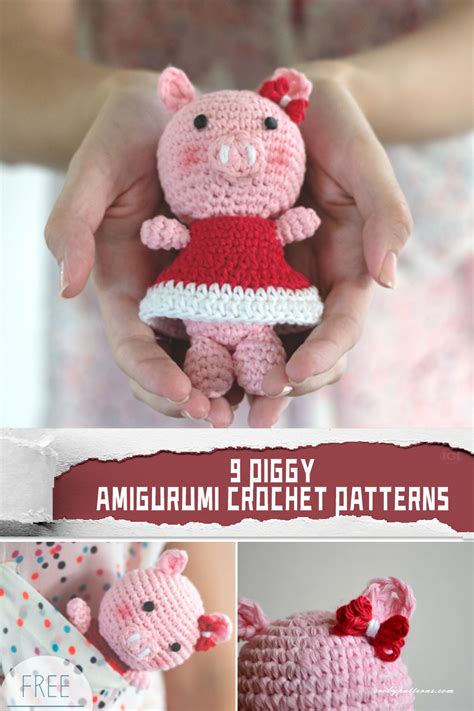 9 Piggy Amigurumi Crochet Patterns Free