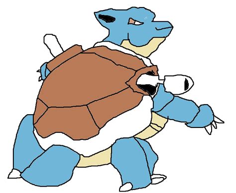 the squirtle evolution line drawn terribly in ms paint : r/pokemon