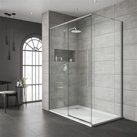 Jaquar Single Sliding Semi Frameless Shower Door With Clear Glass