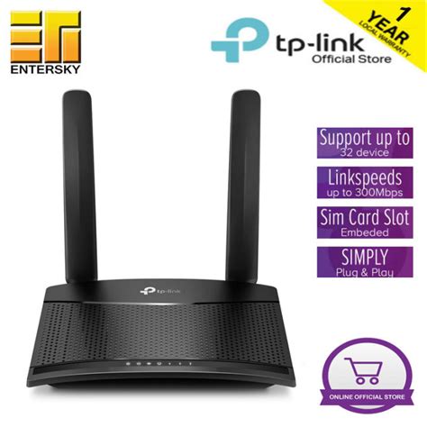 Tp Link Tl Mr Archer Mr Mbps Wireless N G Lte Router With