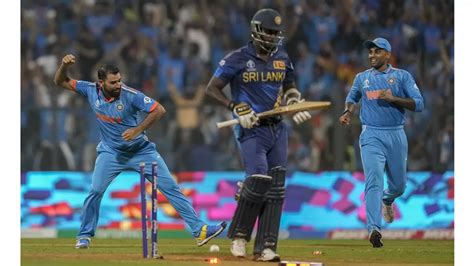 Ind Vs Sl Icc Cricket World Cup Mohammed Shami Steals The Show