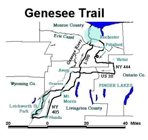 Genesee Valley Trail Map - Connie Celestina