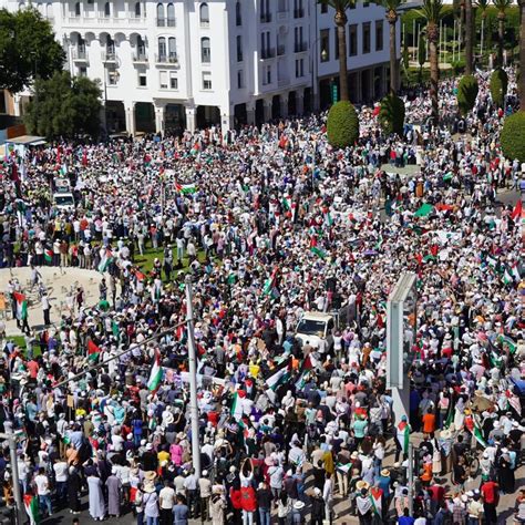 المغرب تظاهرات ضد التطبيع مع الكيان الصهيوني رفضا لخيانة القضية