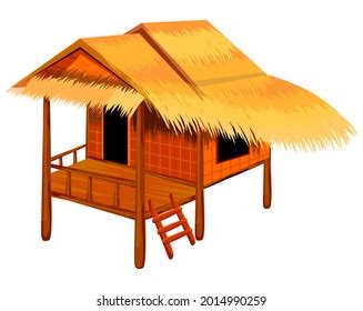 Roof Straw Hut Vector Design Stock Vector Royalty Free