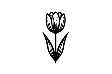 Large Tulip Svg Design Spring Flowers Graphic By Artful Assetsy