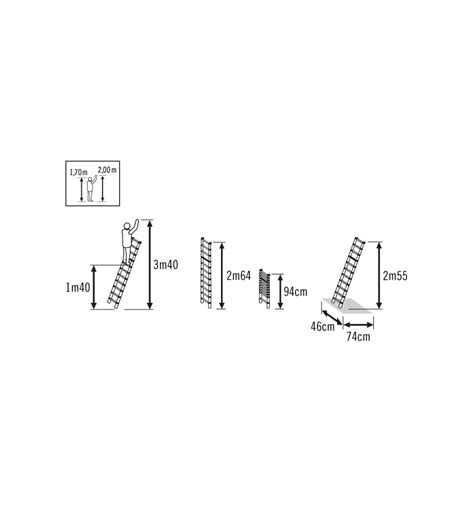 Echelle Telescopique M Chelons Flexline Hailo France