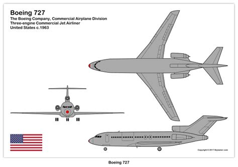 Boeing 727 Model Plans