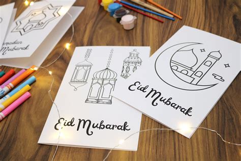 Ramadan Eid DIY Printable Cards Bundle Ramadan Eid Cards for - Etsy