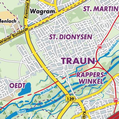 Traun Stadtpl Ne Und Landkarten