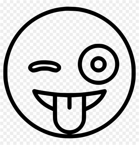 With Stuck Out Tongue And Winking Eye Svg Png Icon Smiley Free