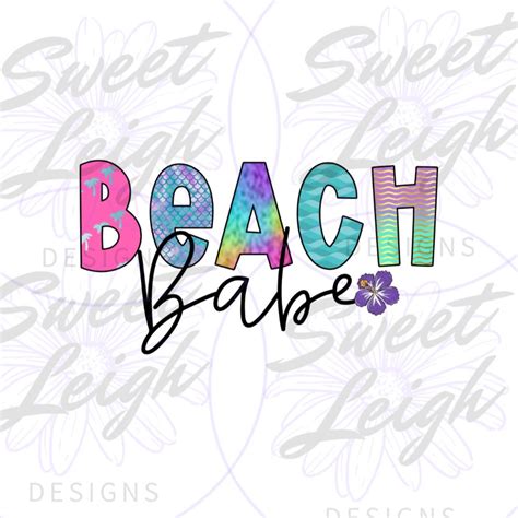 Beach Babe Png Beach Png Summer Designs Summer Png Sublimation Png Sublimation Designs