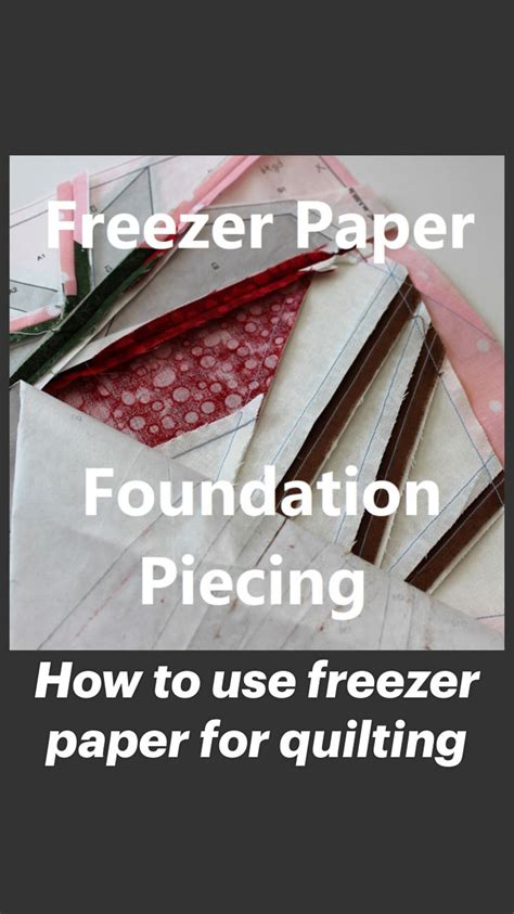 How To Use Freezer Paper For Quilting Quilting Tips English Paper