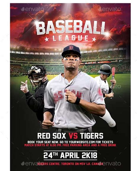 52 Baseball Flyer Templates Free And Premium Psd Vector Ai Downloads