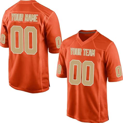 Buy Custom Football Jersey Custom Your Own Team Mesh Jerseys With Embroidered Name And Numbers