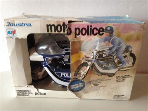 Jouet Moto Police Filoguide Joustra Ceji Vintage Ebay