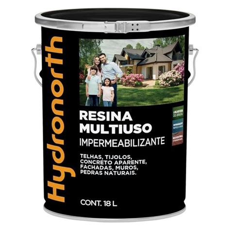 Resina Impermeável Solvent Multiuso Cerâmica Hydronorth 18l Resina