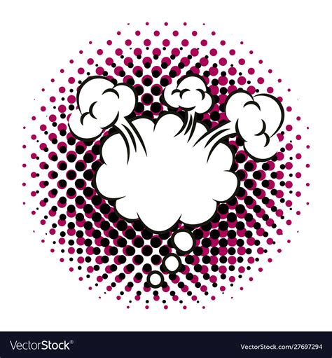 Expresion Cloud Pop Art Style Royalty Free Vector Image