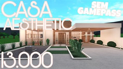 Bloxburg Casa Moderna Aesthetic N O Precisa De Gamepass Speedbuild