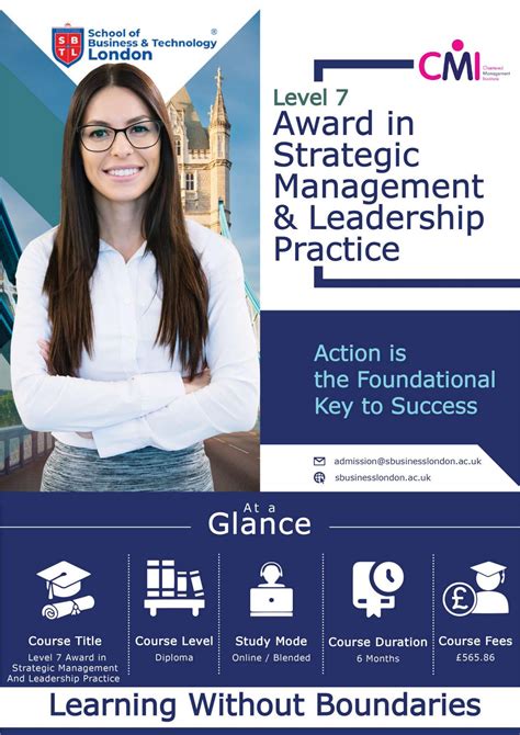 CMI Level 7 Award In Strategic Management And Leadership Practice By