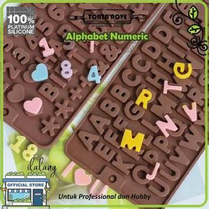 Jual Cetakan Silikon Huruf Angka Alphabet Happy Birthday Fondant