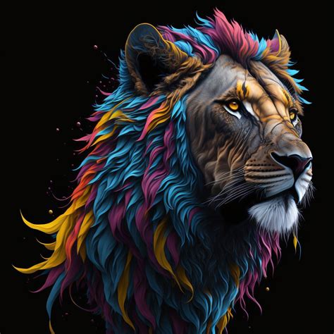 Canvas Wall Art - Lion Abstract 03 Artwork | Shop Today. Get it ...