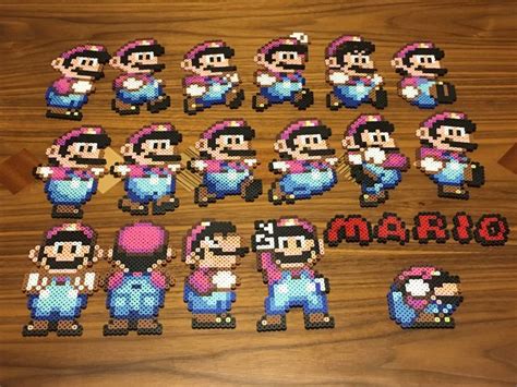 Super Mario World Perler Bead Pixel Art 12 X36 Glwec In