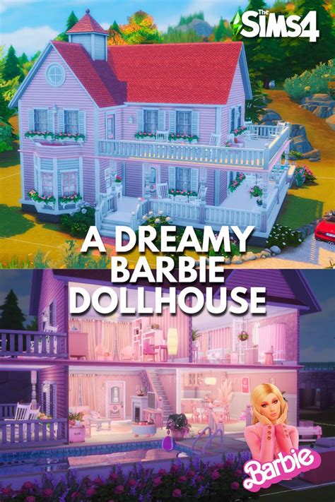 Sims 4 Speed Build A Glamorous And Pink Realistic Barbie Dollhouse