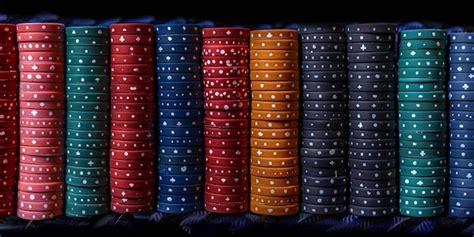 Premium Photo | Stacks of casino chips of different colors