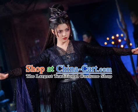 Ancient Chinese Swordswoman Clothing Xian Xia Drama Sword And Fairy 4 Matriarch Su Yao Garment