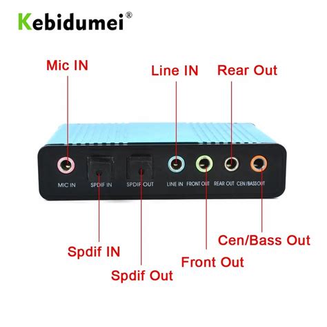 Купить версия USB-2, 0 звуковая карта аудио карта cm6206 чипсет канал 5 ...