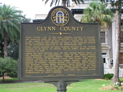 Marker Monday: Glynn County - Georgia Historical Society