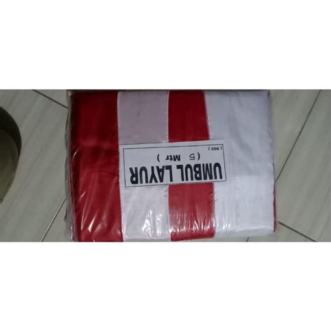 Jual Bendera Layur Merah Putih Polos 5m Umbul Umbul Layur Merah Putih