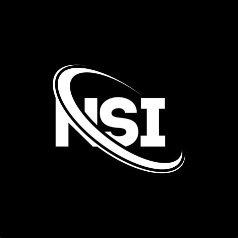 Logotipo De Nsi Carta Nsi Diseño Del Logotipo De La Letra Nsi