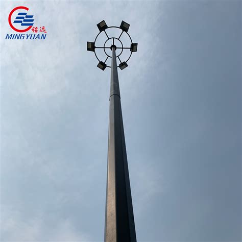 Sport Center And Football Field High Mast Pole With Galvanized China