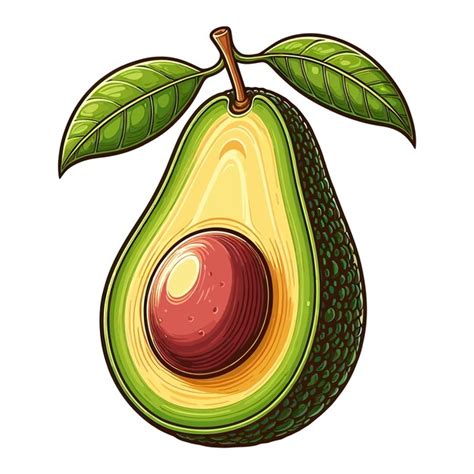 Premium Vector Avocado Vector Illustration