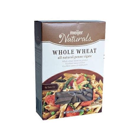 True Goodness By Meijer Whole Wheat Macaroni Product Penne Rigate 13