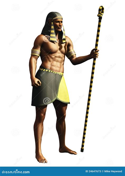 Egyptian pharaoh stock image. Illustration of loincloth - 24647673