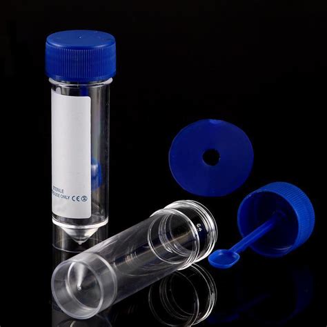 30ml Pp Ps Universal Specimen Container With Spoon And Screw Cap