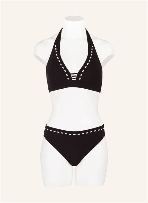 Lidea Neckholder Bikini Top MARINE MINDSET In Schwarz Weiss