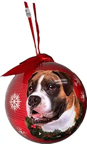 Boxer Dog Christmas Ornaments | Christmas Mosaic